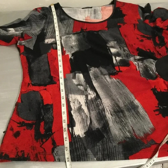 Bali  Corp | Printed blouse SZ XL *** Pit to Pit: 22.5” - Picture 5 of 6